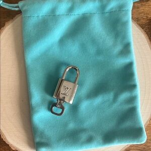 Louis Vuitton Silver Lock #315 with Turquoise Pouch